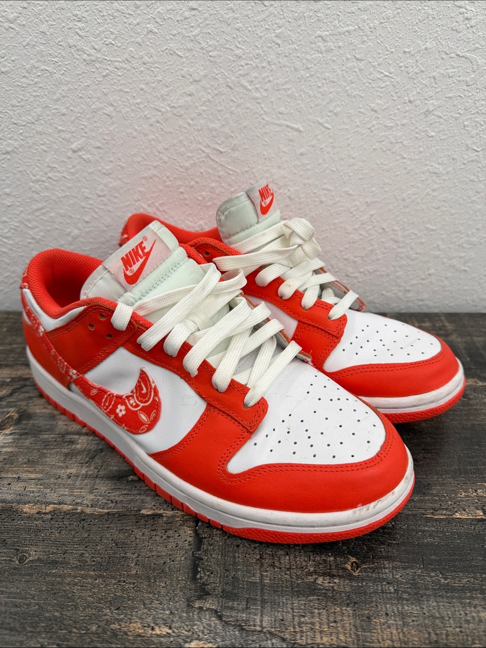 Nike Dunk Low Essential Paisley Pack Orange mens 10 Sneakers Shoes